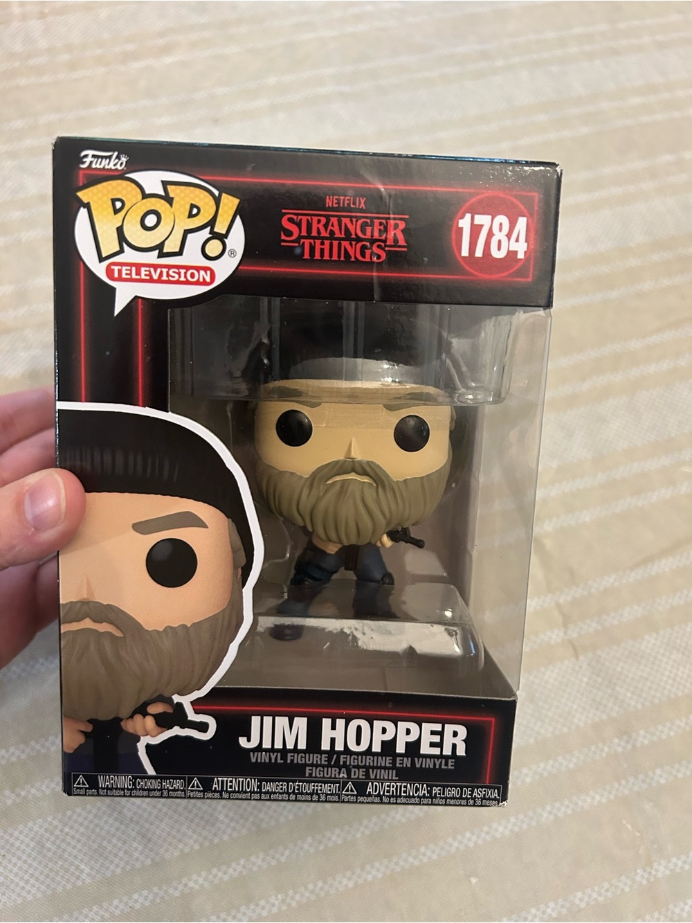 Funko Pop! Stranger Things Jim Hopper Black and Red Box